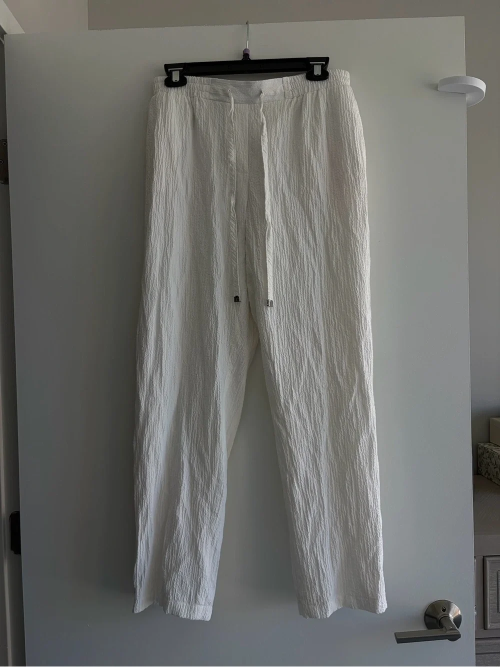 Calvin Klein Linen White Lightweight Pants - Picture 1 of 4